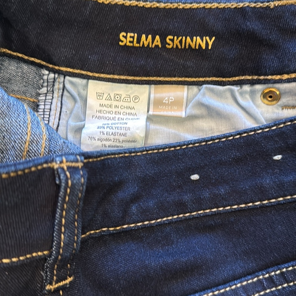 Michael Kors Women’s Selma skinny Stretch Jeans Dark Size 4P - Picture 6 of 14
